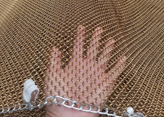 divisores de Mesh Drapes For Fireplace Room do metal de 1.5mm