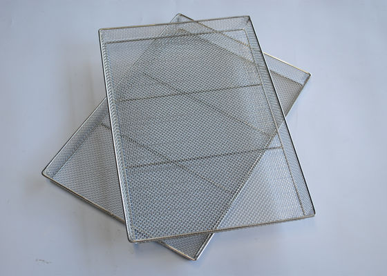 100kg lustrados Ss prendem Mesh Tray Durable Weave