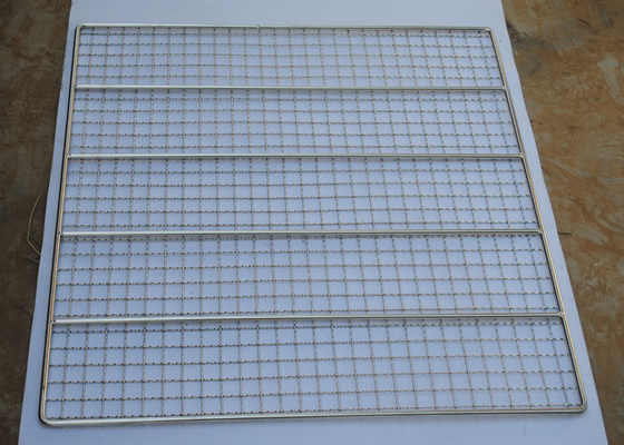 Bom preço. Fio de aço inoxidável Mesh Grill For Baking Food de Oven Barbecue Net Cooking 2mm on-line