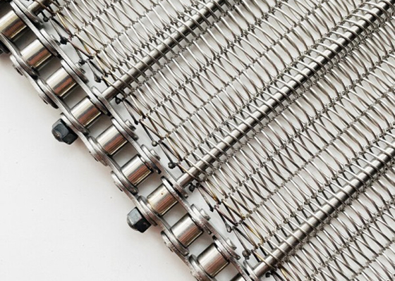 O elo de corrente 1mm Ss prende a padaria de cozimento de Mesh Conveyor Belt For Oven