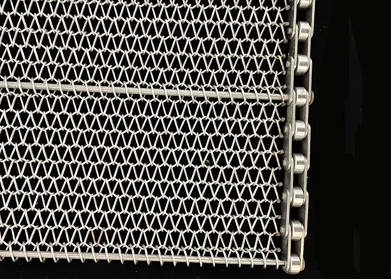 Bom preço. o fio Mesh Conveyor Belt Stainless Steel de 1mm equilibrado tece a espiral para o cozimento on-line