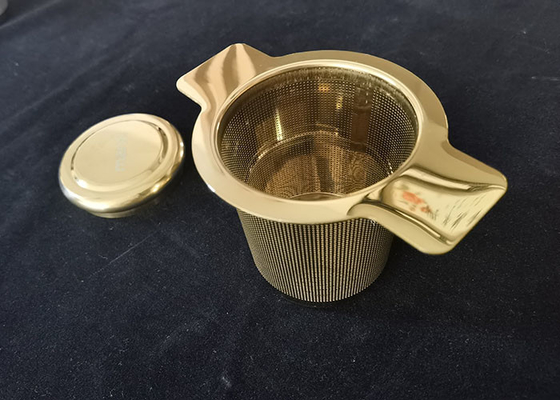 Bom preço. Punhos fracos de lustro do dobro de Infuser do chá do metal do espelho do produto comestível on-line