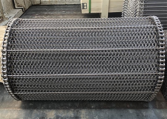 Bom preço. O diâmetro 0.5mm-5mm de aço inoxidável tece o fio Mesh Conveyor Belt Rustproof da corrente on-line