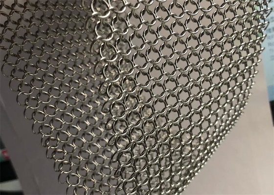 Bom preço. terno protetor 7mm de aço inoxidável de 3.81mm Ring Mesh Chainmail Mesh For Curtains on-line