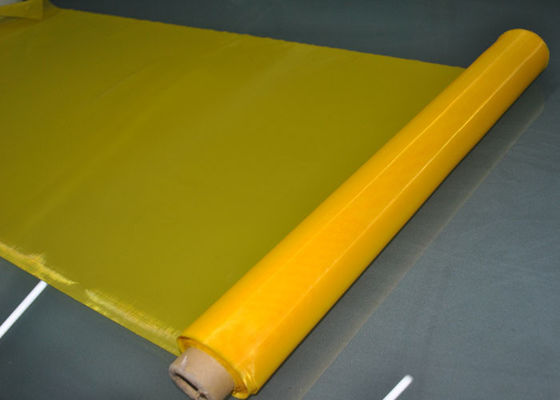Amarelo 62in 47T poliéster tela de impressão de malha para têxteis