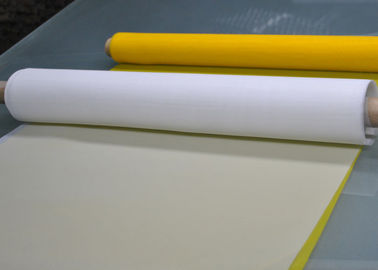 Bom preço. 50 malha da impressão da tela do poliéster da polegada 80T para a impressão da cerâmica, cor branca/amarelo on-line