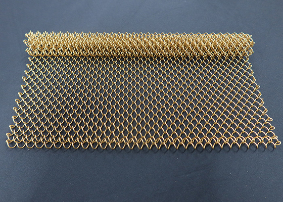 Bom preço. cortina da bobina de Mesh Drapery Decorative Wire Mesh do metal de 1.2mm para a cortina on-line