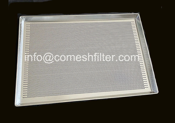 Bom preço. Arame de aço inoxidável Mesh Tray Silver liso da borda 10-100kg on-line