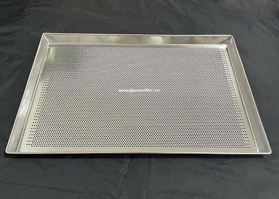 Fio de aço inoxidável de cozimento perfurado Mesh Tray Moistureproof For Drying