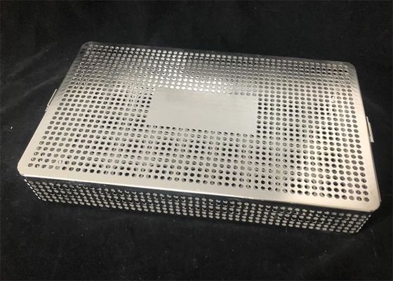 Caixa de esterilização cirúrgica em autoclave de 5 mm de aço inoxidável 316l