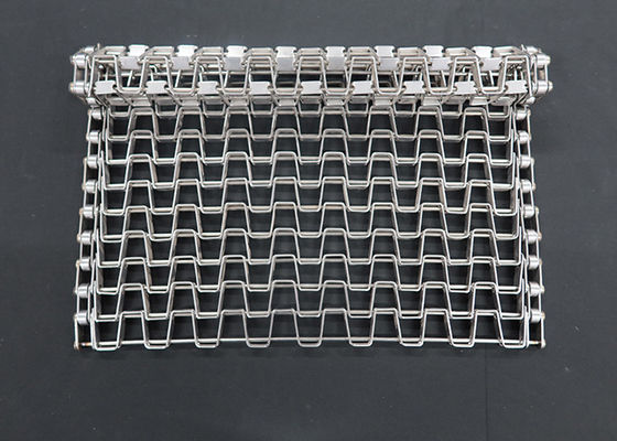 Tamanho personalizado de aço inoxidável Flat Wire Honeycomb Mesh conveyor belt