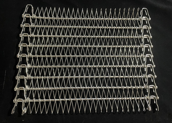 Bom preço. Cinturão transportador de aço inoxidável de barras flexíveis de malha de arame espiral para congelador para transportador espiral de vários níveis na indústria alimentar on-line