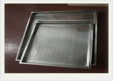 Bom preço. Forma retangular de aço inoxidável da bandeja de cabo da rede de arame do cozimento perfurado usada no forno on-line