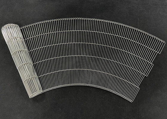 Bom preço. 304 de aço inoxidável escada Link Wire Mesh Flat Flex conveyor belts para conveyor curva on-line