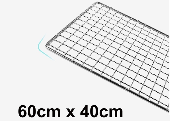 Bom preço. Grill de churrasco de qualidade alimentar personalizado 304 aço inoxidável Rectangular Wire Mesh bandeja de cozimento on-line