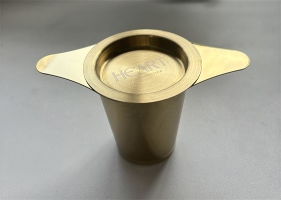 Bom preço. Aço inoxidável de ouro personalizado 304 filtro de chá de folhas soltas filtro de chá reutilizável infusor de filtro de chá de metal on-line
