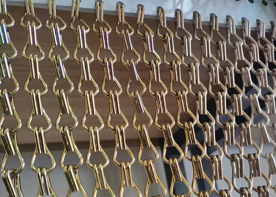 Bom preço. Retalho de ligação de cadeia de alumínio personalizável para decoração de edifícios on-line