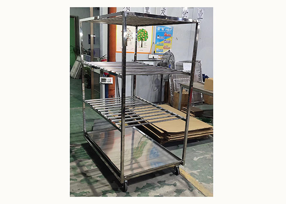 Acero inoxidável Carrinho de carnes empilhável carrinho de carnes de salsichas