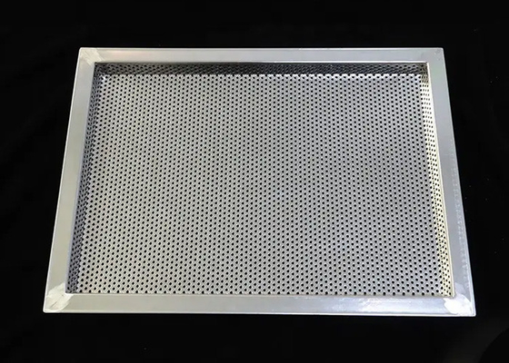 Tamanho personalizado de aço inoxidável 304 316 bandejas perfuradas metálicas para secagem refrigeração congelação