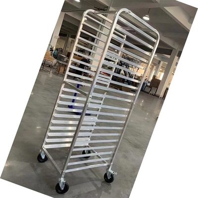 15 18 20 Caminhão de panificação de camadas de alumínio de liga de pão de refrigeração de panificação Caminhão GN Container Sheet Pan Rack Cart
