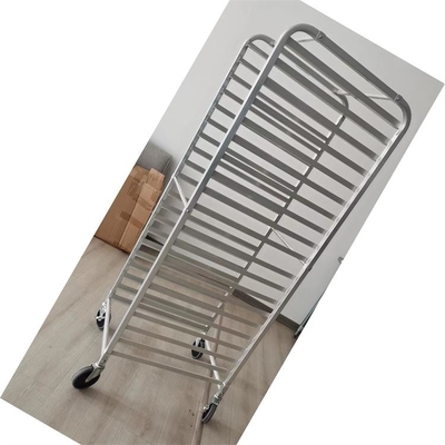 Bom preço. Trolley de rack de panelas de alumínio comercial personalizado para trolley de panelas de 18x26 polegadas on-line
