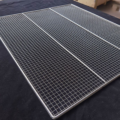 Tamanho sob medida SUS 304 Food Cookie Wire Mesh Trays para Forno de Forno