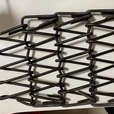 Cinturão de malha de arame de aço manganês para máquina de jato