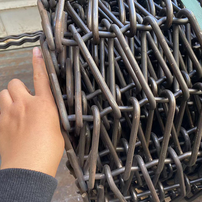 Máquina de sabotar Cintura transportadora de malha de tipo espiral de aço manganês