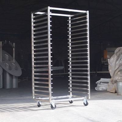 Bom preço. Trolley de rack de aço inoxidável de tamanho personalizado para secagem e panificação on-line