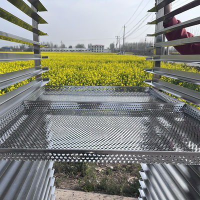 Resistência ao calor montado 20 bandejas 304 aço inoxidável Dehydrator secagem de frutas carrinho Para abacaxi de manga