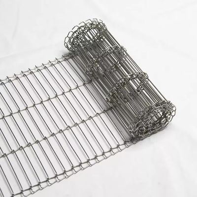 Bom preço. SS304 316 Chocolate Chain Link Rede de arame de aço inoxidável Escala flexível Cinturão transportador para fábrica de pão on-line