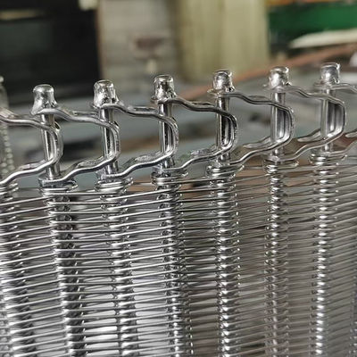 Flexible Rod Conveyor Belt Stainless Steel Spiral Balanced Weave Wire Mesh Belt