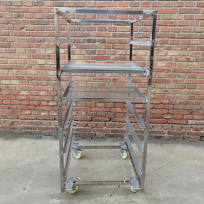 Bom preço. Trolley de refrigeração profissional de aço inoxidável 304 316 de cozimento, secagem e refrigeração com bandejas on-line