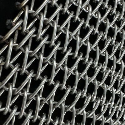 Corrente transportadora de metal de aço inoxidável 304, correia de malha de arame para forno de biscoitos, forno de recozimento, resfriamento de túnel