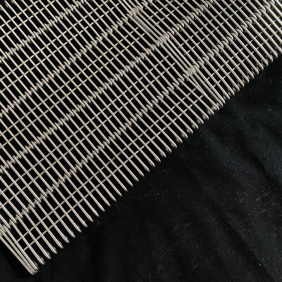 Bom preço. Corrente transportadora de malha de arame de aço inoxidável de grau alimentício 304 com elos oculares para forno de biscoitos, forno de recozimento, túnel de resfriamento on-line