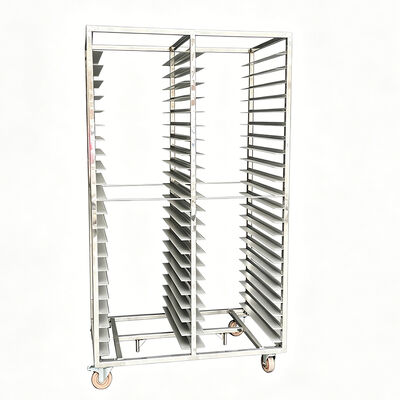 Indústria SS 10 15 16 20 Tier Armazenamento Pizza Forno Refrigeração Pão Ban Pan Forno Rotativo Prateleira Estante Carrinho de panificação de aço inoxidável