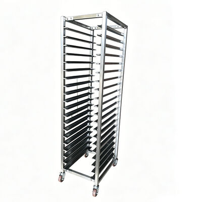 cozinha de metal comercial Pizza forno prateleira Donut secagem dupla aço inoxidável padaria carrinho rack de refrigeração de pão