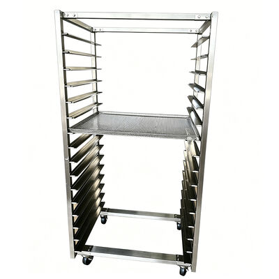 Bom preço. Equipamento de cozimento de aço inoxidável Pan de pão Refrigerador Meia bandeja Carrinho de carrinho Ecrã de impressão Secagem de cozimento rack de padaria comercial on-line