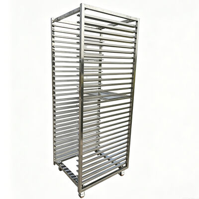 Commercial 15 layers 600 x 400 Stainless Steel Aluminium  Oven Bun Pan Sheet Food Bread Baking Cooling Tray Trolley Bakery Rack