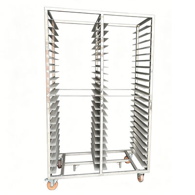 Bom preço. Aço inoxidável pesado comercial sus 304 sus 316 Refrigerante fechado Refrigerador rolante Forno de cozimento Carrinho de prateleira Carrinho de alimentação estante de bandeja de padaria 600x400 on-line