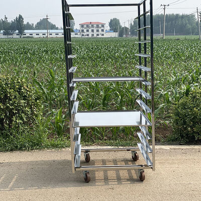 Bom preço. 600x400 de secagem refrigerando de aço inoxidável Baking Mesh Tray Bakery Trolley Cart For Rotating on-line
