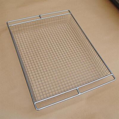 Standard Size Stainless Steel Wire Mesh Food Drying Tray Custom Made 600x400 mm