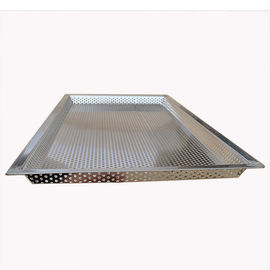 Bom preço. Padrão de aço inoxidável feito sob encomenda de FDA das bandejas do cozimento do furo perfurado da bandeja da malha on-line