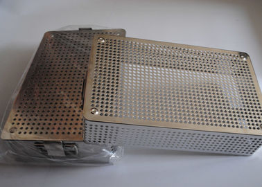 Bom preço. da cesta perfurada da rede de arame do metal de 40x30x5cm desinfecção médica on-line