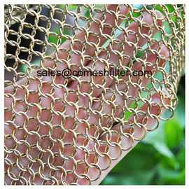 Bom preço. Rede de arame decorativa de aço inoxidável do anel 12mm on-line
