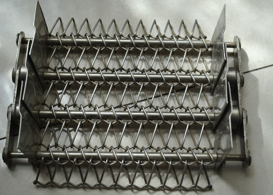 Correia transportadora professando da malha Chain do alimento 1.6M do defletor