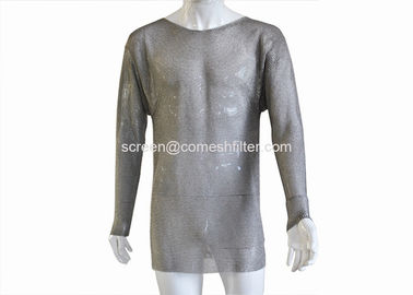 Bom preço. 304L camisa da malha T do metal da segurança 0.52mm com luva longa on-line