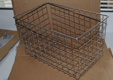 Bom preço. Cesta de aço inoxidável do retângulo 50*35*10cm do banheiro da cozinha on-line