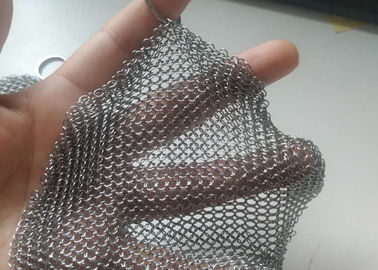 Bom preço. Purificador de aço inoxidável soldado 12x12cm de Chainmail dos anéis 304 de FDA on-line