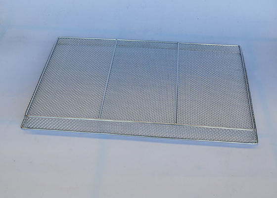 316 24 de aço inoxidável x 16 fio Mesh Tray For Drying Seafood